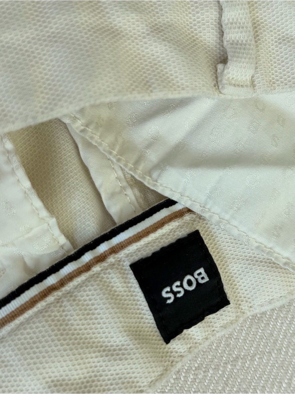 Boss Men’s Chinos in Off-White/Cream - Picture 3 of 6